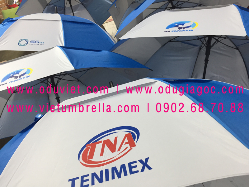 xưởng sản xuất ô dù cầm tay in logo quảng cáo